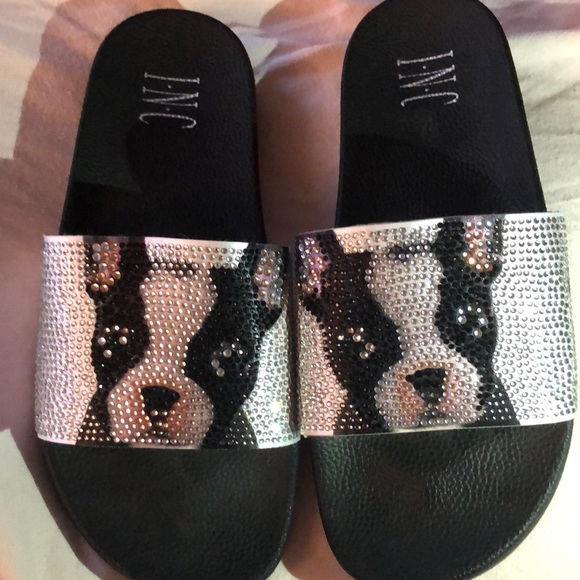 INC International Concepts Shoes - Bedazzled Dog Slides